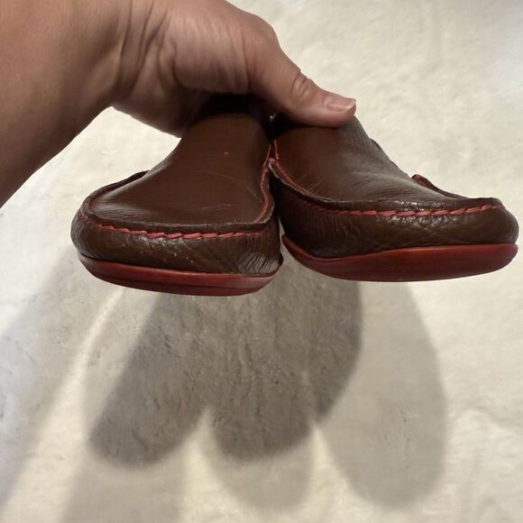 Michael Toschi Onda SE Driving Shoe Chocolate/Red Sole Men US 9.5 - Picture 5 of 11